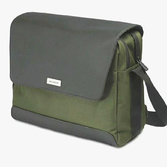 Moleskine Bags Moleskine Nomad Messenger Bag Black Conifer Green